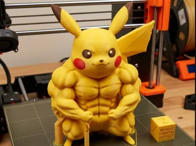 Pikachu Swole Ripped 