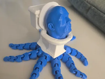Skibidi Toilet Rocktopus - Multicolor