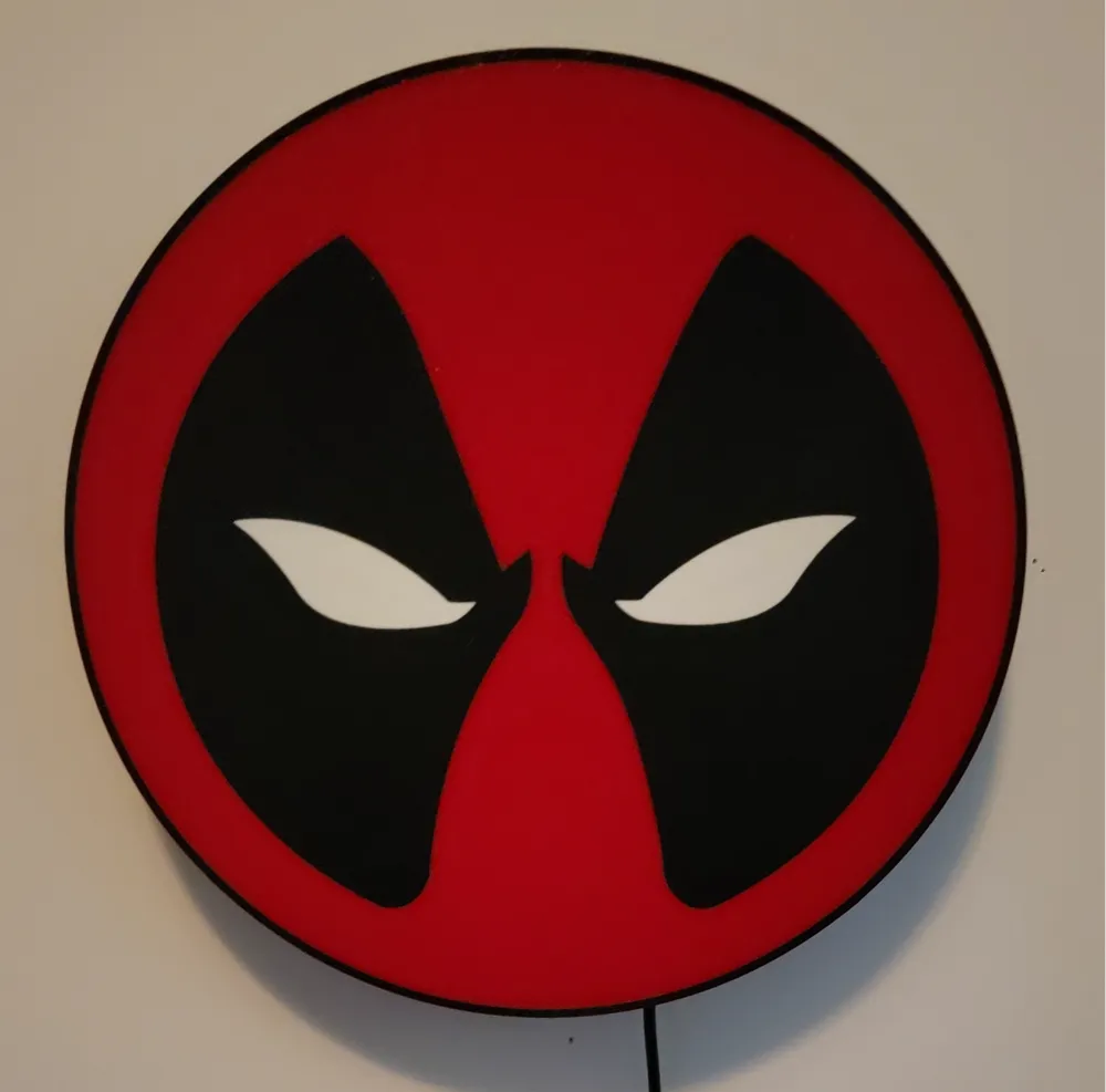 Deadpool Led Mask Deadpool Mask LED Lightbox by Ronzo MakerWorld: Download Free 3D Models