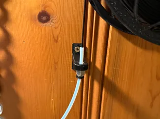 PTFE Tube Fitting Holder Wall Mount