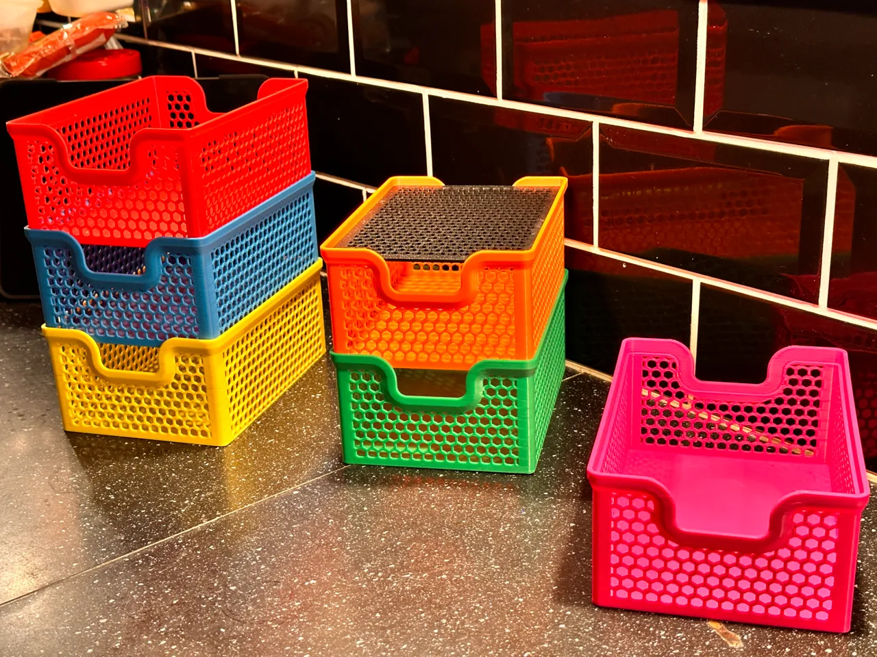 A1 Mini Stacking Storage Basket - 119x170mm view 4