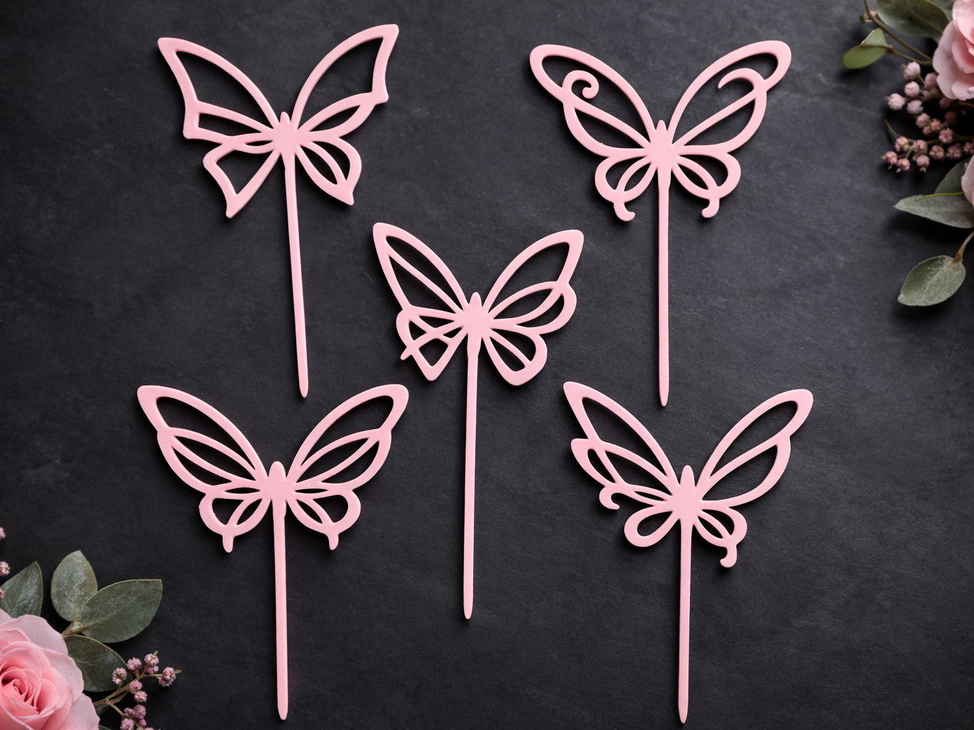 Butterfly Toppers – Elegant Party Decoration