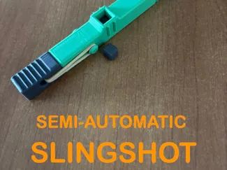 Semi automatic tactical slingshot