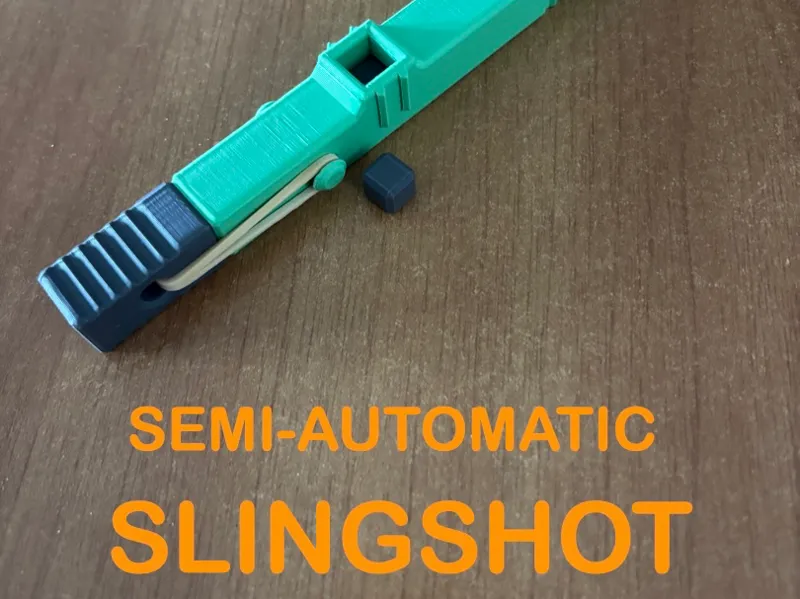 Semi automatic tactical slingshot