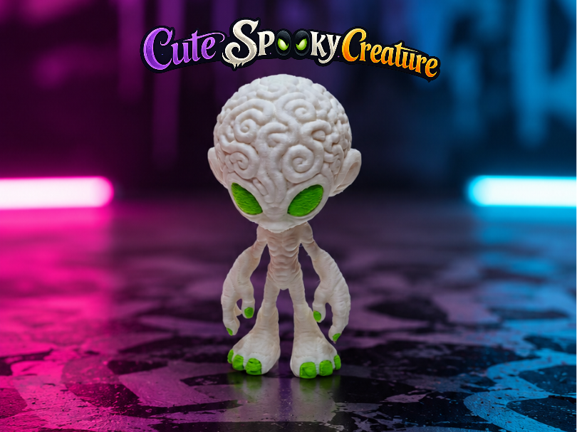 Alien Kobold "Spooky" mit grossen Augen