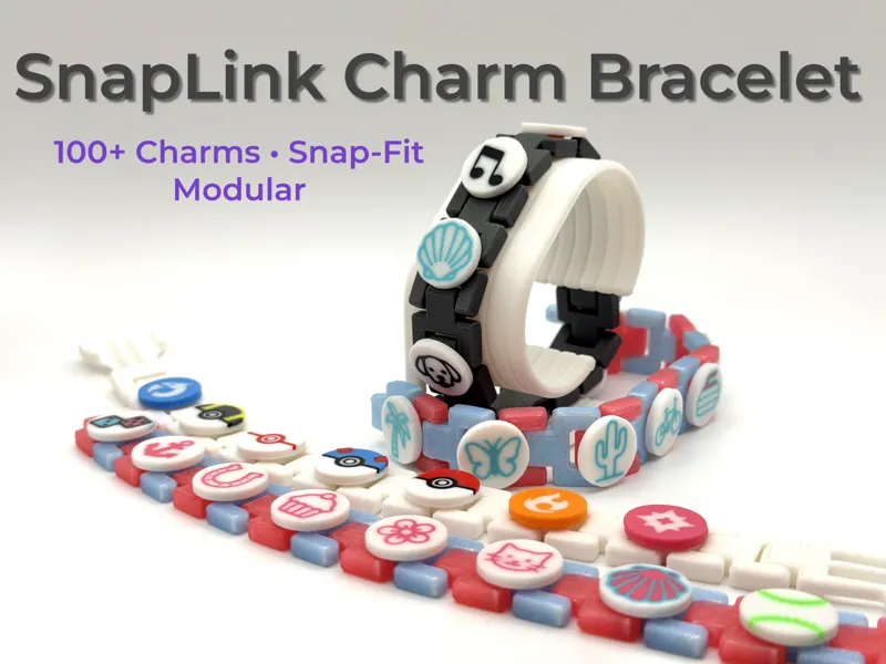 SnapLink Modular Charm Bracelet - Snap-fit