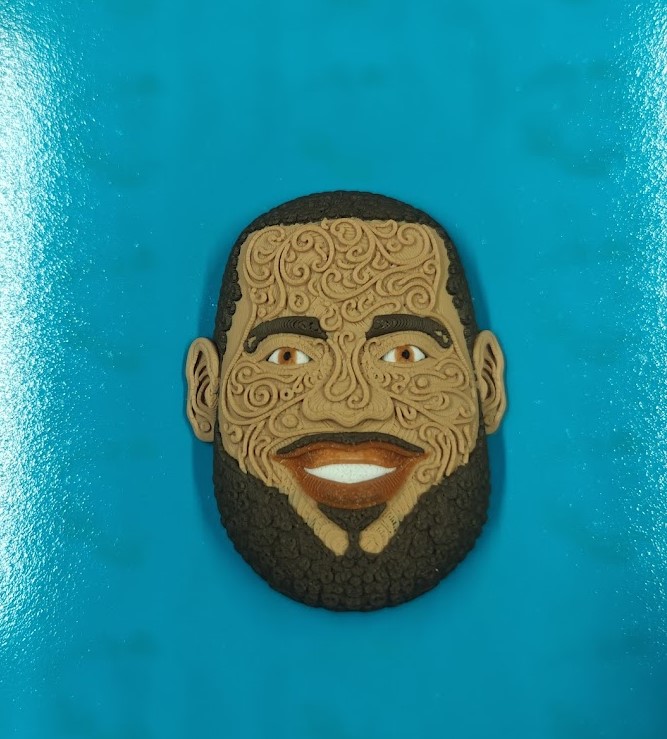 Miniatura 2 do modelo 3D LeBron James Wall Art