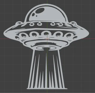 UFO Vector 2D Art