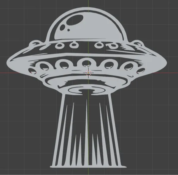 Décoration vectorielle soucoupe volante