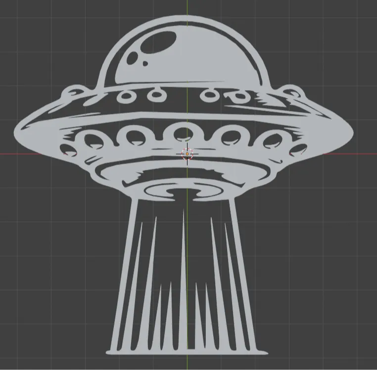 UFO Vector 2D Art