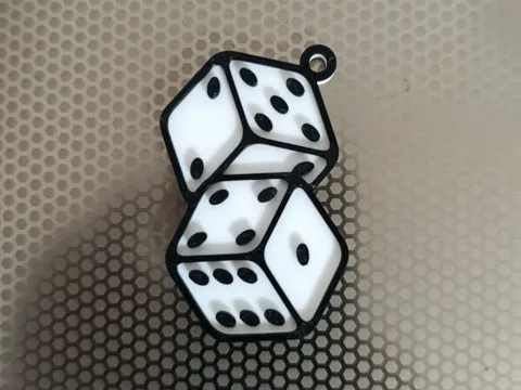 Llavero: Porte-clés 3D Dés — referencia de MakerWorld