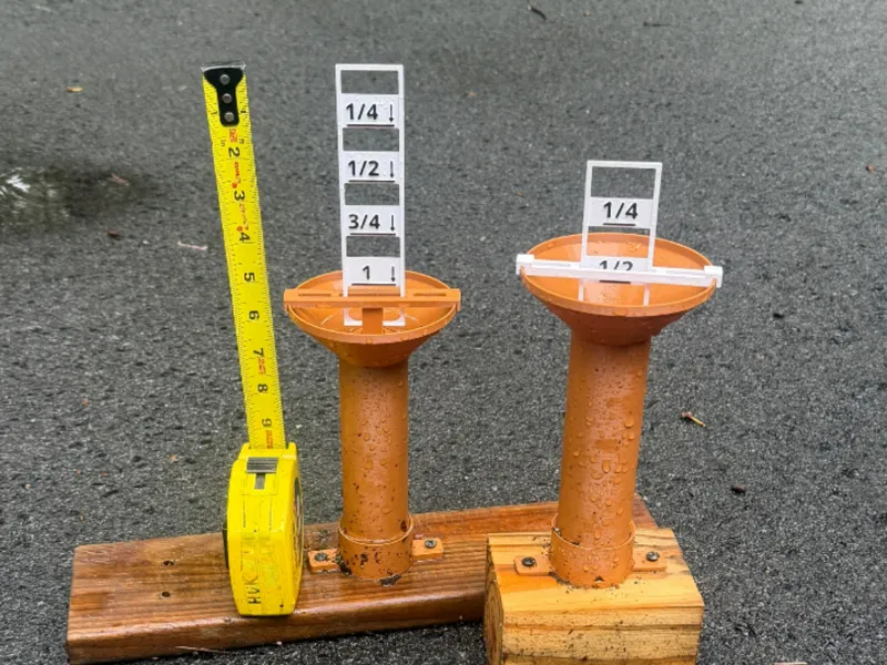 Rain Gage,   5:1,  for < 1" rainfalls