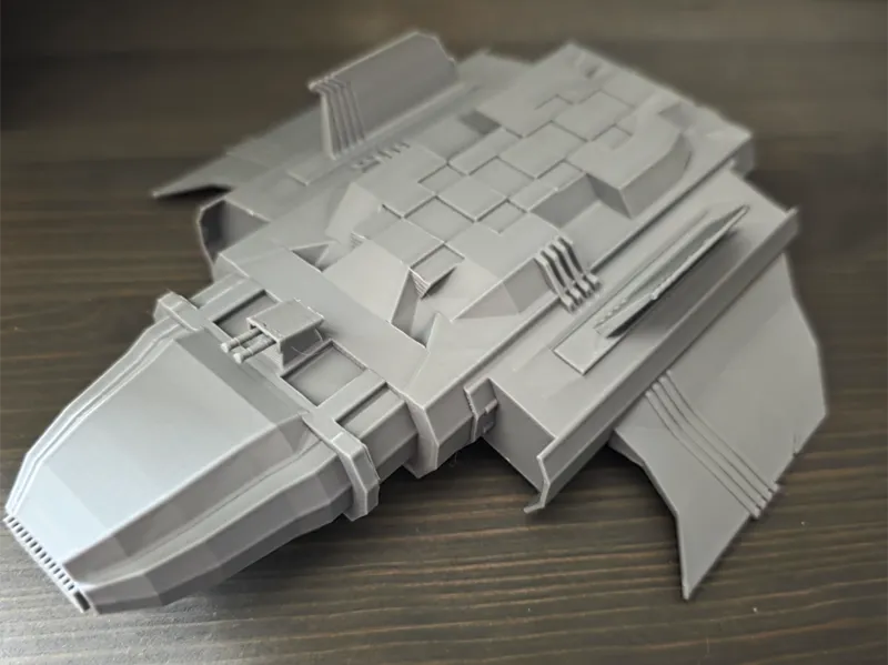 Stylized hard-surface Atlas-class Troop Transport