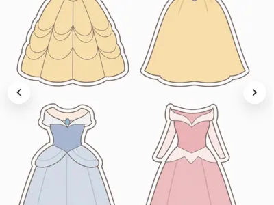 princess dresses cookie cutter
