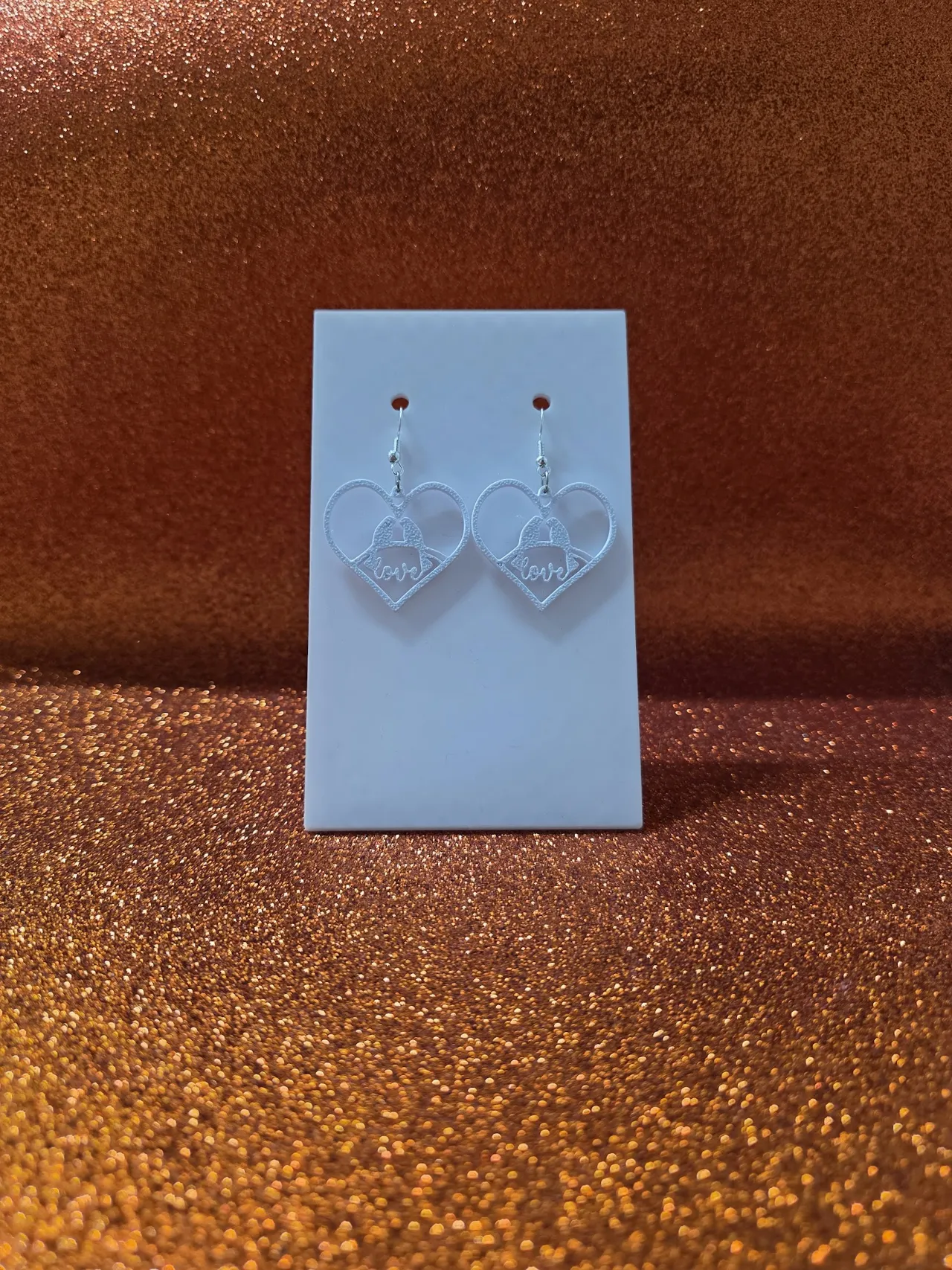 Doves of love earrings view 2