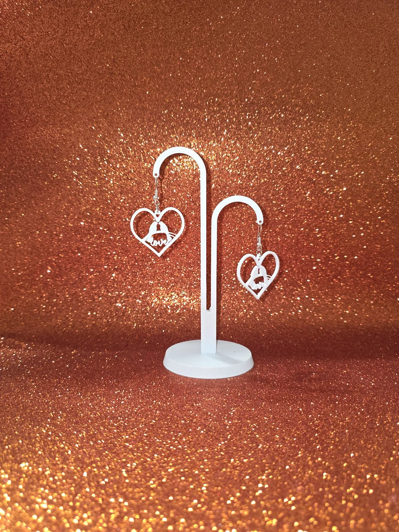Doves of love earrings view 3