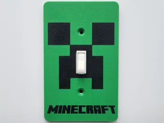 Minecraft Creeper Light Switch Cover