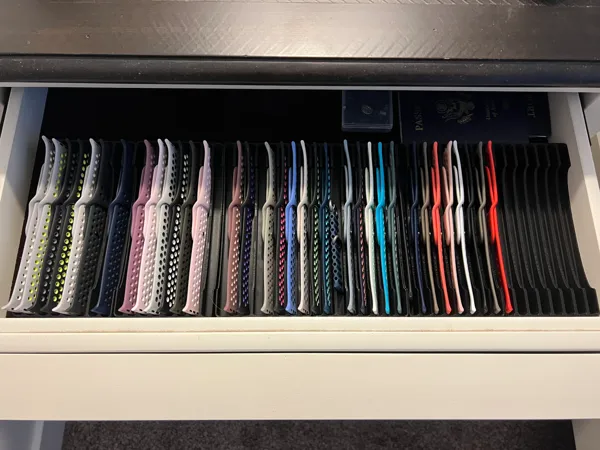 Organiseur Gridfinity pour bracelets Apple Watch