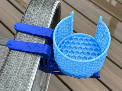Cup Holder with mounting system and optional light