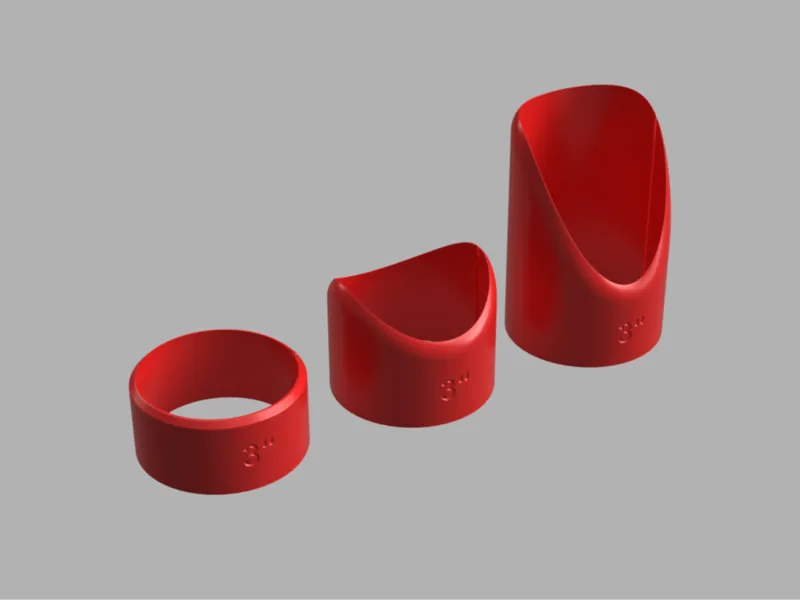 3 inches 76.1 PIPE cutting marking tool template