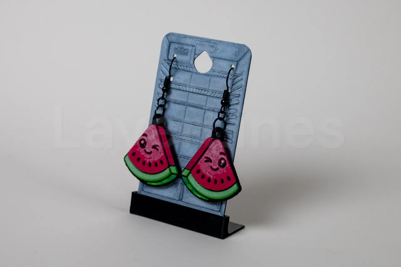Watermelon Earrings - Happy Food Series view 2