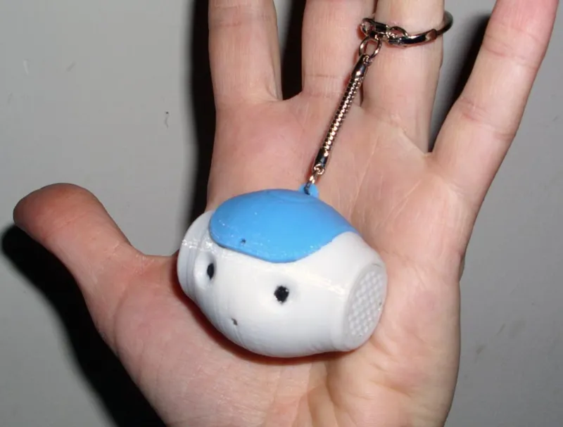 Keychain Nao Robot head with secret compartment