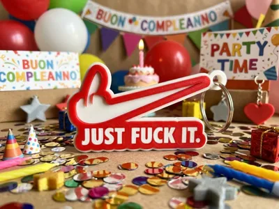 Just Fuck It! Keychain