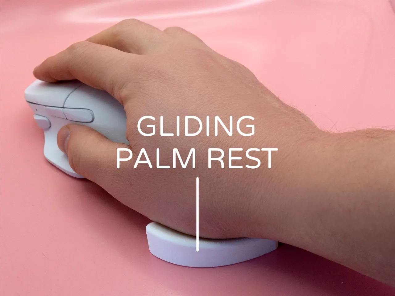 Sliding Wrist Rest Support Pork3D.com view 2