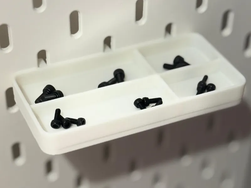 Magnetic tray | Ikea Skadis pegboard accessories