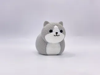 Knitted Loaf of Cat