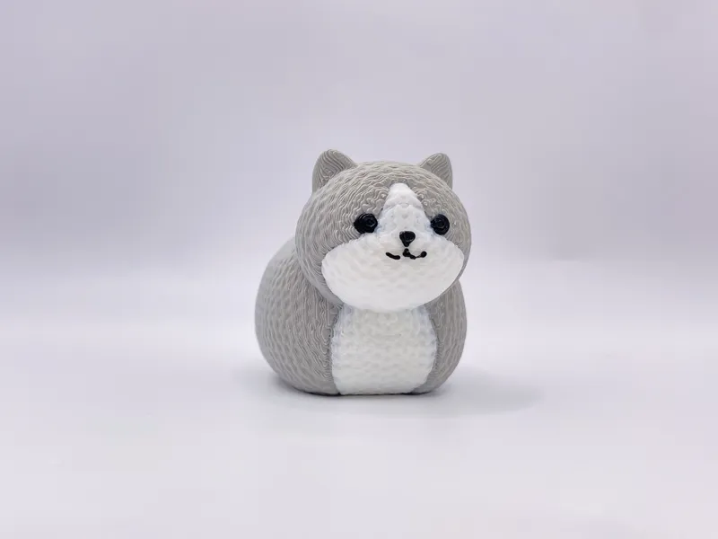 Knitted Loaf of Cat