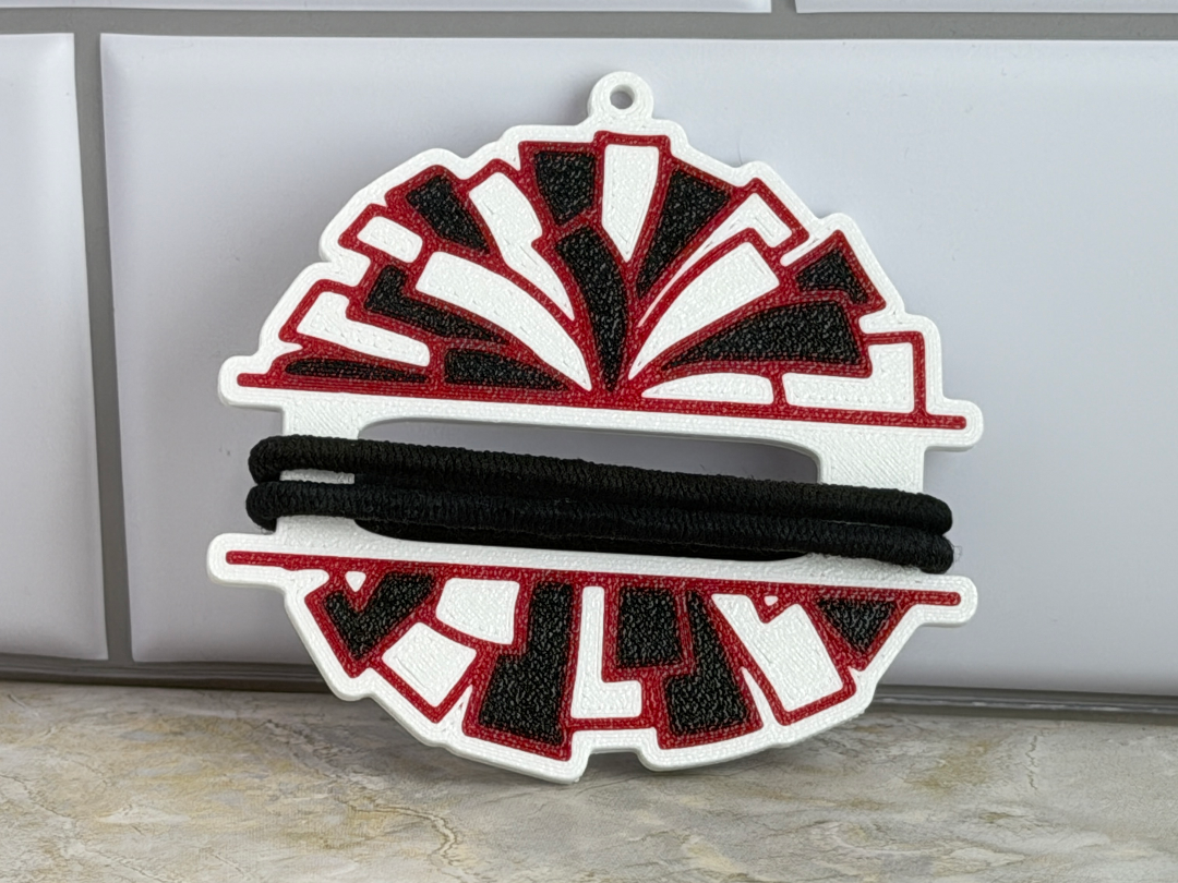 Cheer Pom Hairband keychain - 1