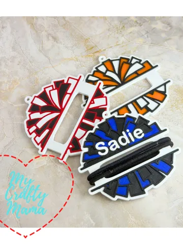 Llavero: Cheer Pom Hairband keychain — vista de referencia 2