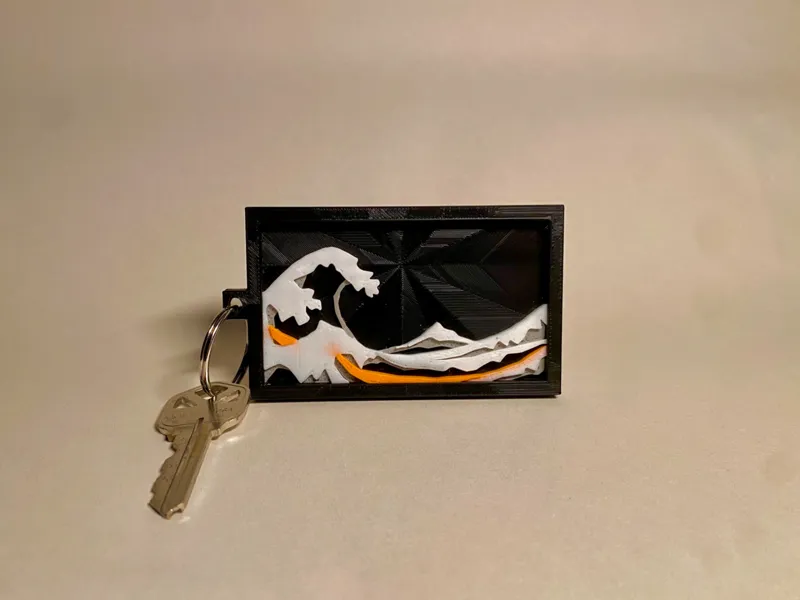 The Great Wave Off Kanagawa Key-Chain
