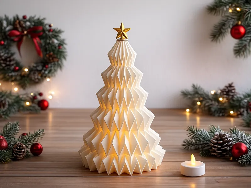 Origami Inspired Christmas Tree