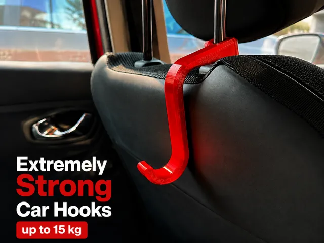 Extremely Strong Car Hooks - up to 15 kg