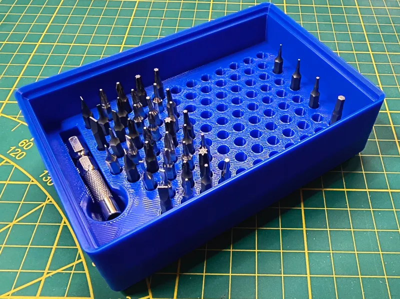 Gridfinity 4mm bit holder stackable