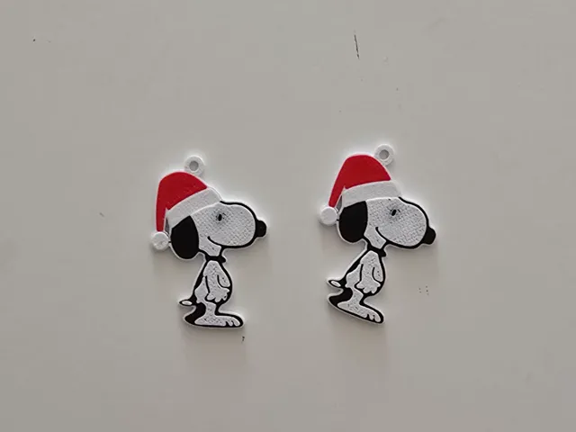 Snoopy Christmas Earrings