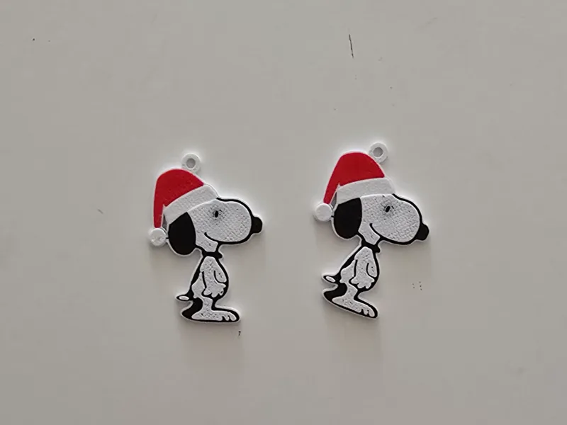 Snoopy Christmas Earrings