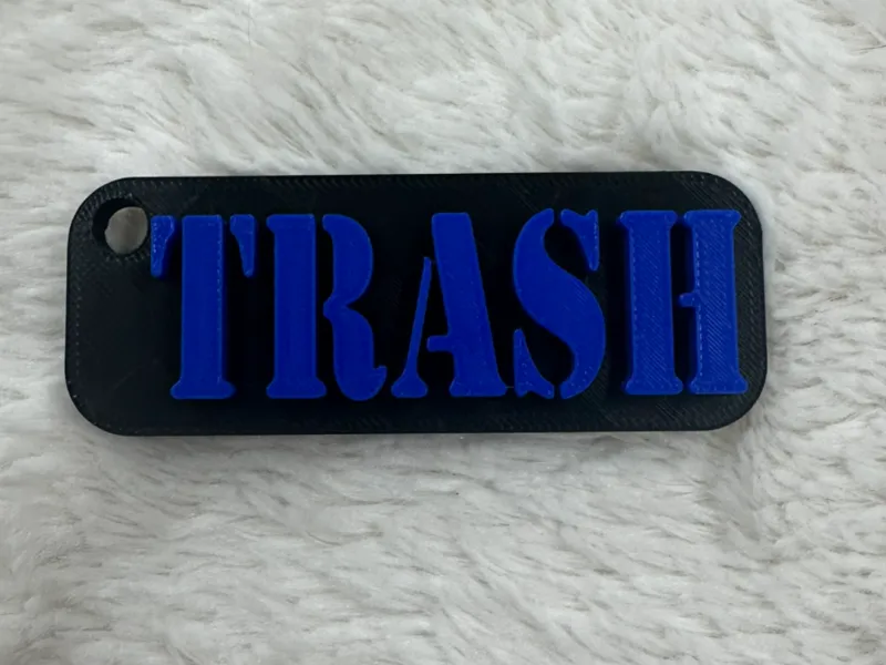 Trash Name Tag