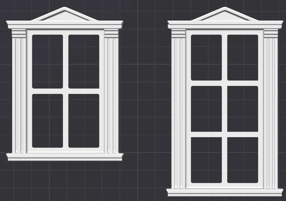 Dollhouse Windows - Free 3D Print Model - MakerWorld