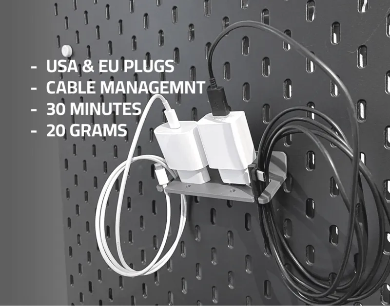 SKADIS wall plug holder - 20 grams only!