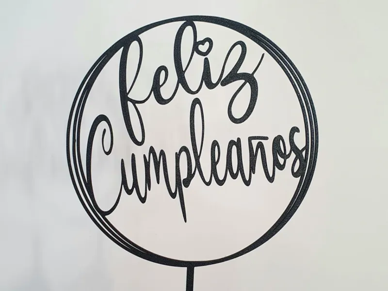 Cake Topper Feliz Cumpleaños