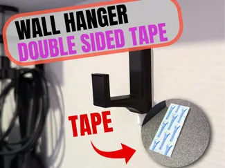 Double sided tape wall hanger / hook - STRONG!