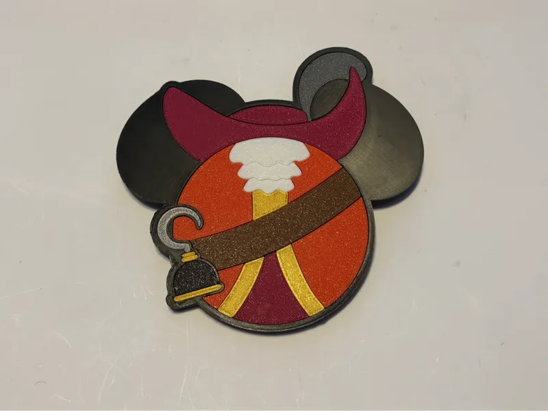 Disney DCL Cptn Hook Door Magnet No AMS Multipart