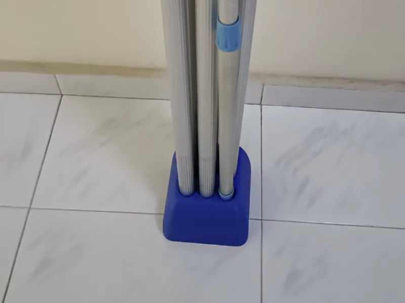 Clothes pole vertical stand