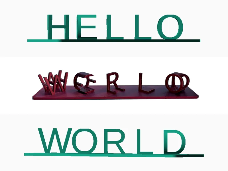 3D Ambigram Generator