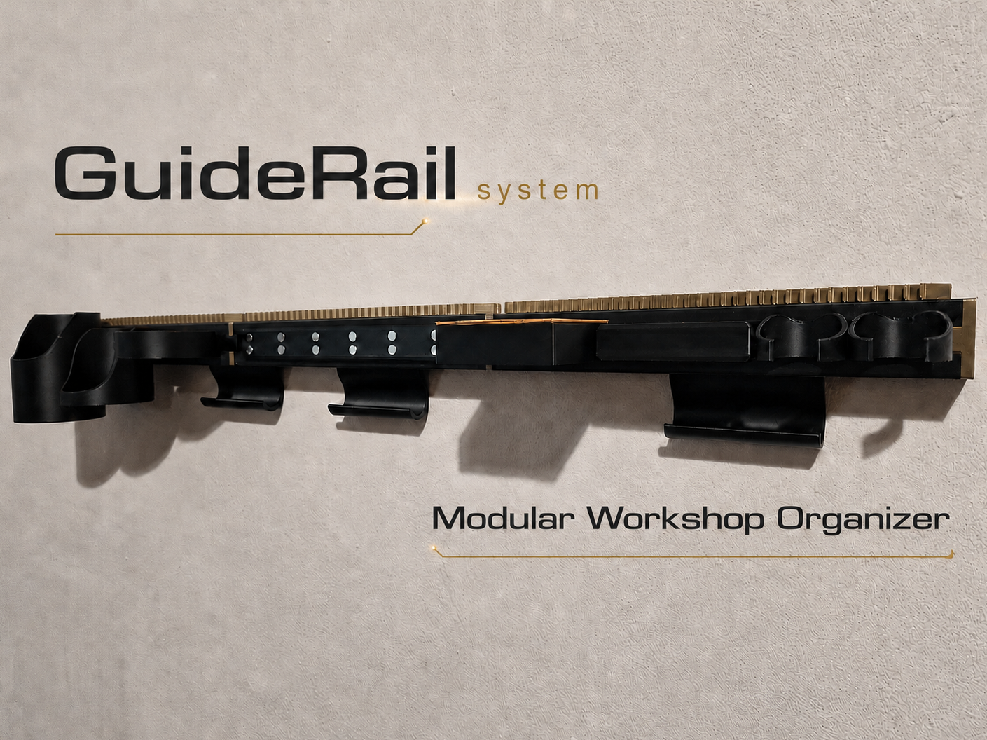 Modular Workshop Organizer - GuideRail System
