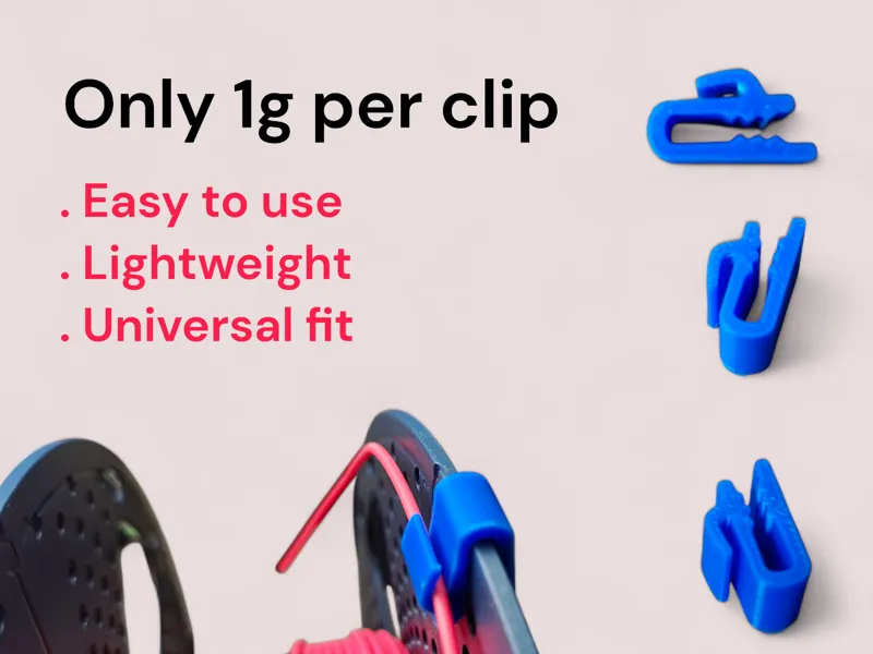 Universal Filament Clip – Lightweight (1g Each)