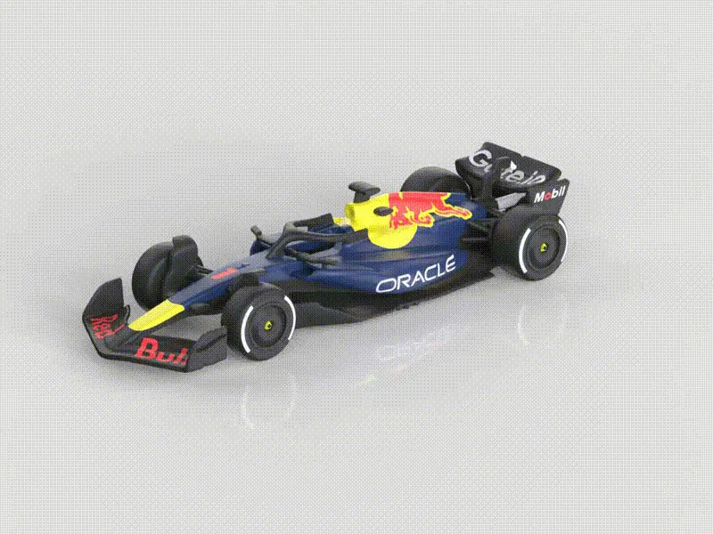 【Red Bull Racing】红牛 2025款F1赛车RB21涂装 组装/轮胎可动 view 2